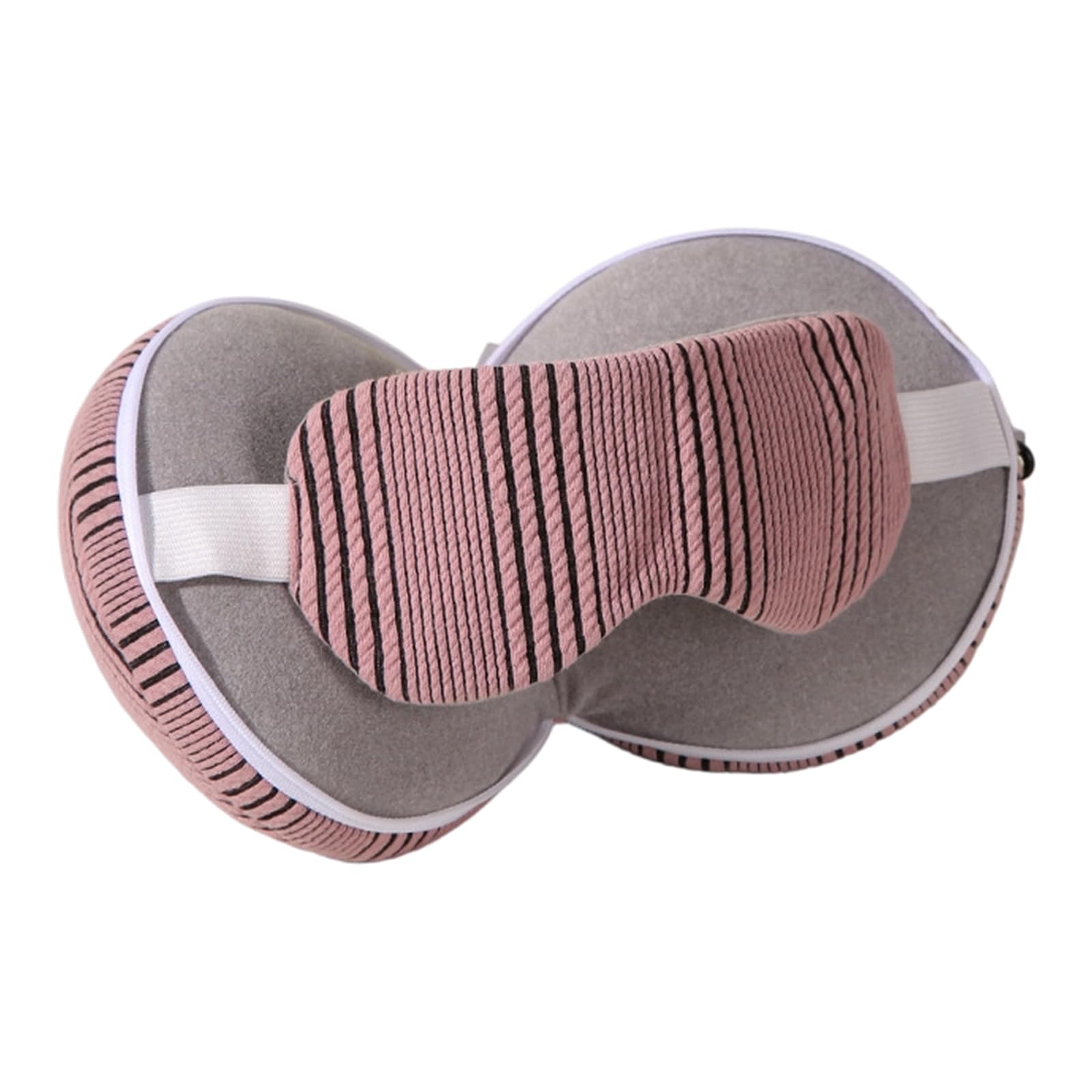 Elnwnnkc Eye Cover and Neck Pillow for Travel Soft Breathable Fabric with Portable Design for Airplanes Offices Rest Ergonomic Car Neck Pillow