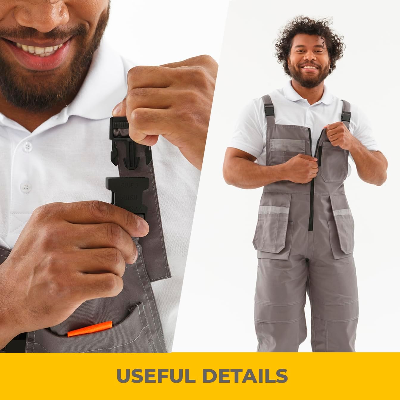 Bib Overall Professional - Breathable - Knee Reinforcement pockets – Waterproof - Tear-resistant