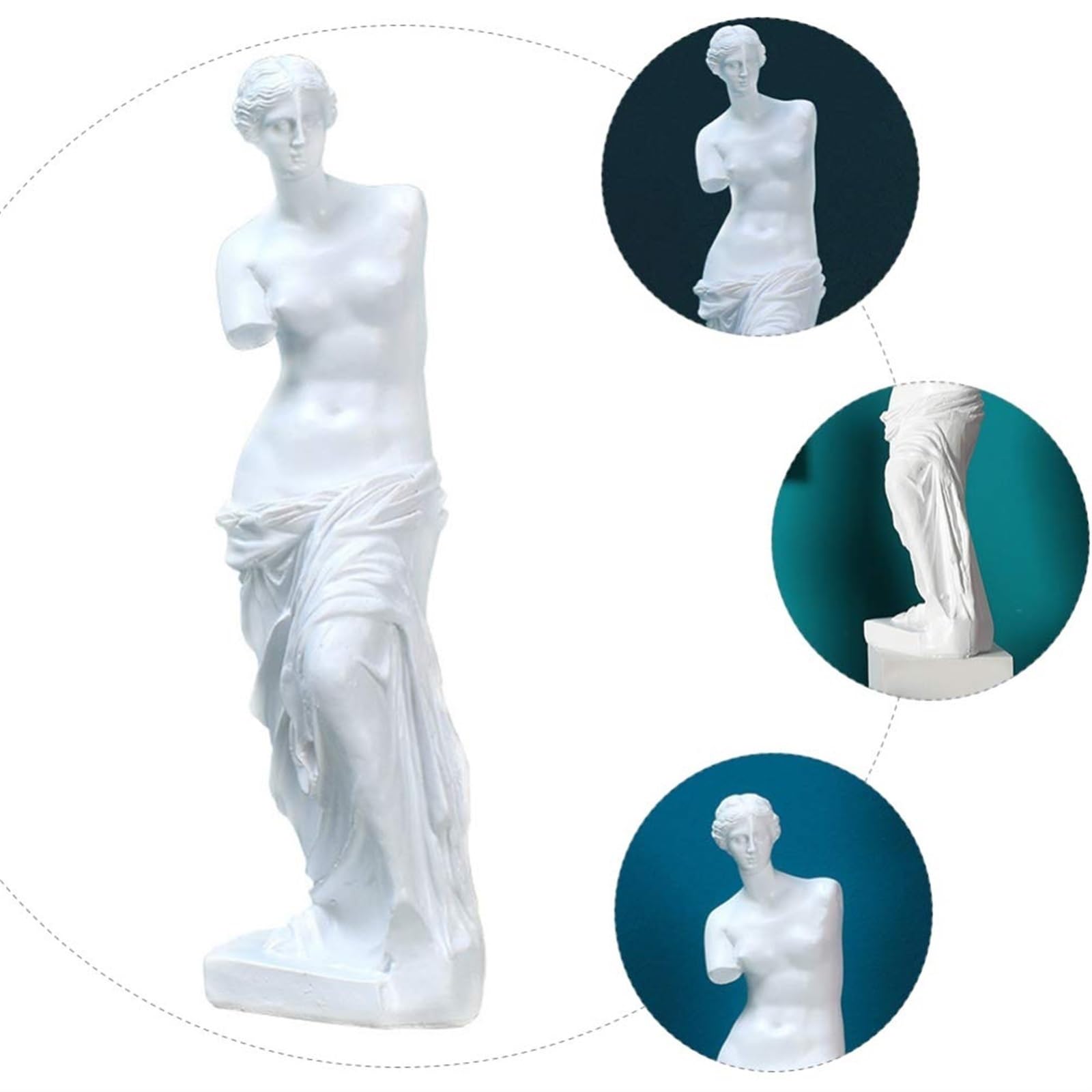 Decorazione da scrivania, Statua Artistica, Scultura - Figurina Decorativa da scrivania, Statua Greca di David, Scultura in Resina per scrivania, Statua di David, Pratic