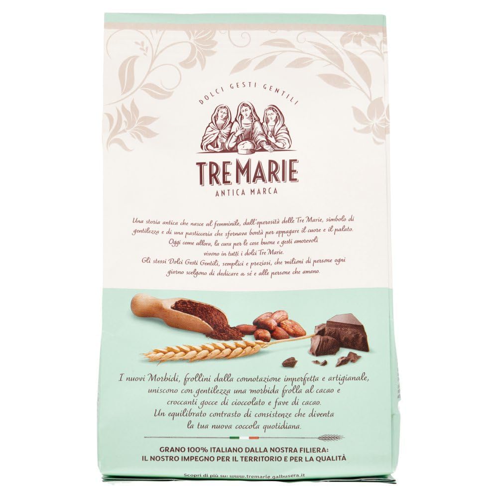 Tre marie biscotti, i morbidi cioccolato e fave di cacao, Schokolade und Kakaobohnen biscuits Kekse 12x 300 g + Italian Gourmet polpa 400g