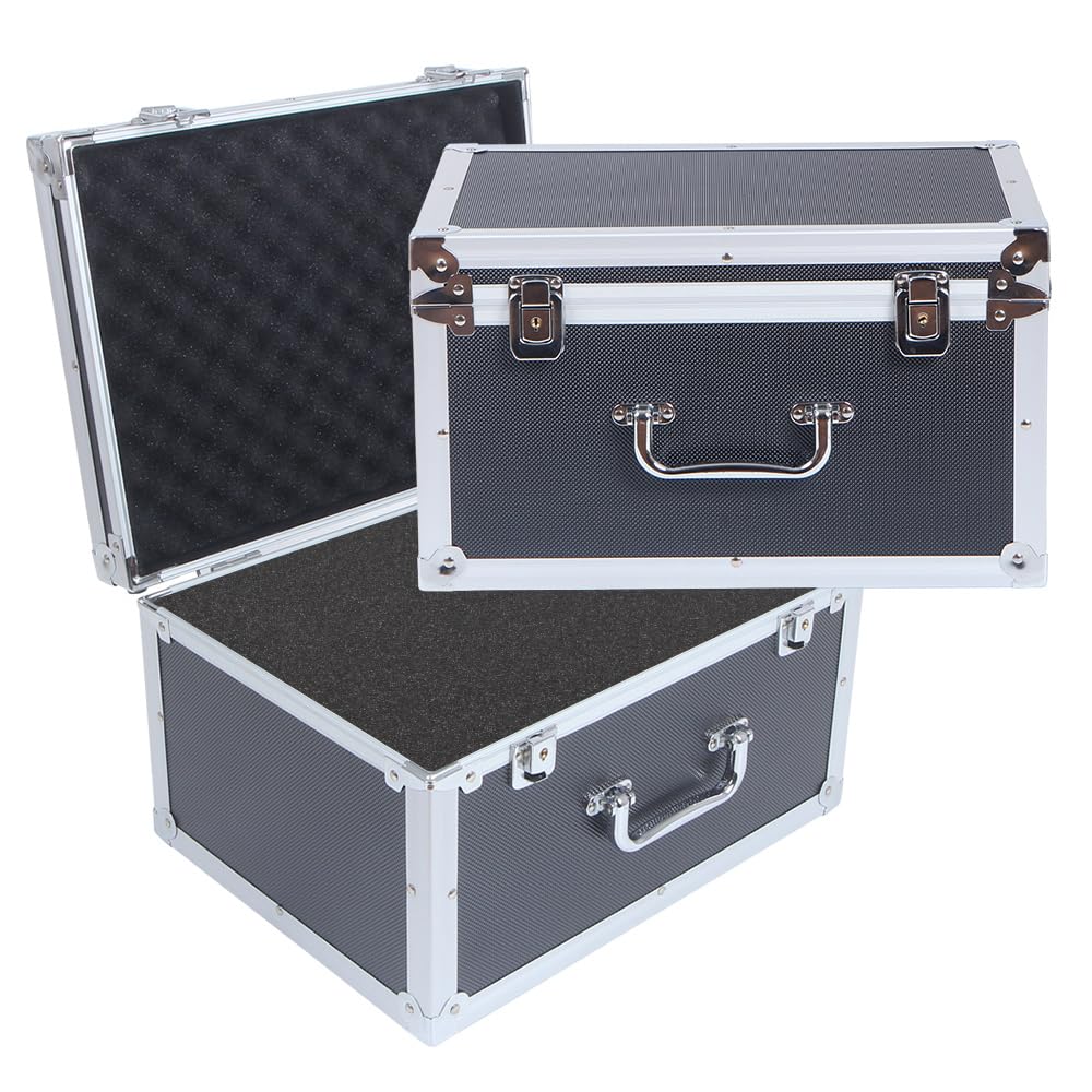 Amazon.co.jp: ALIKAN アルミケース 鍵付き 36x27x21cm ADD127 | 小型