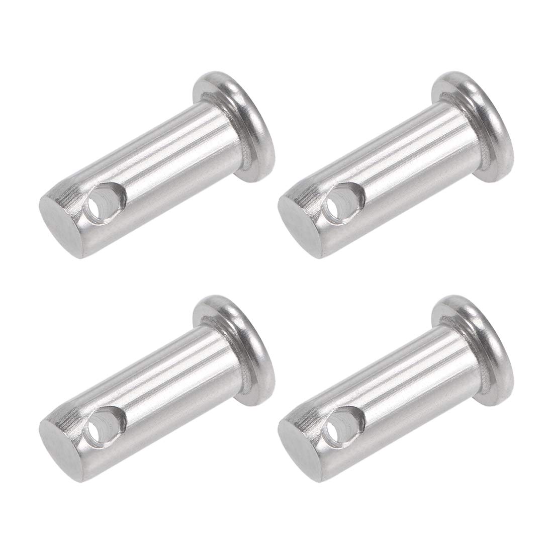 Clavijas de sujeción de 8x20mm uxcell en acero inoxidable 304 con cabeza plana, 4 piezas