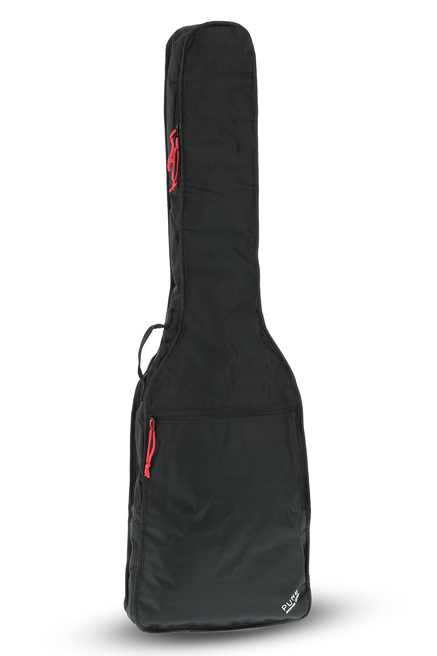 PURE GEWA Guitar Gig-Bag Series 110 for Electric Bass, padded soft handle, large music pocket, adjustable backpack straps