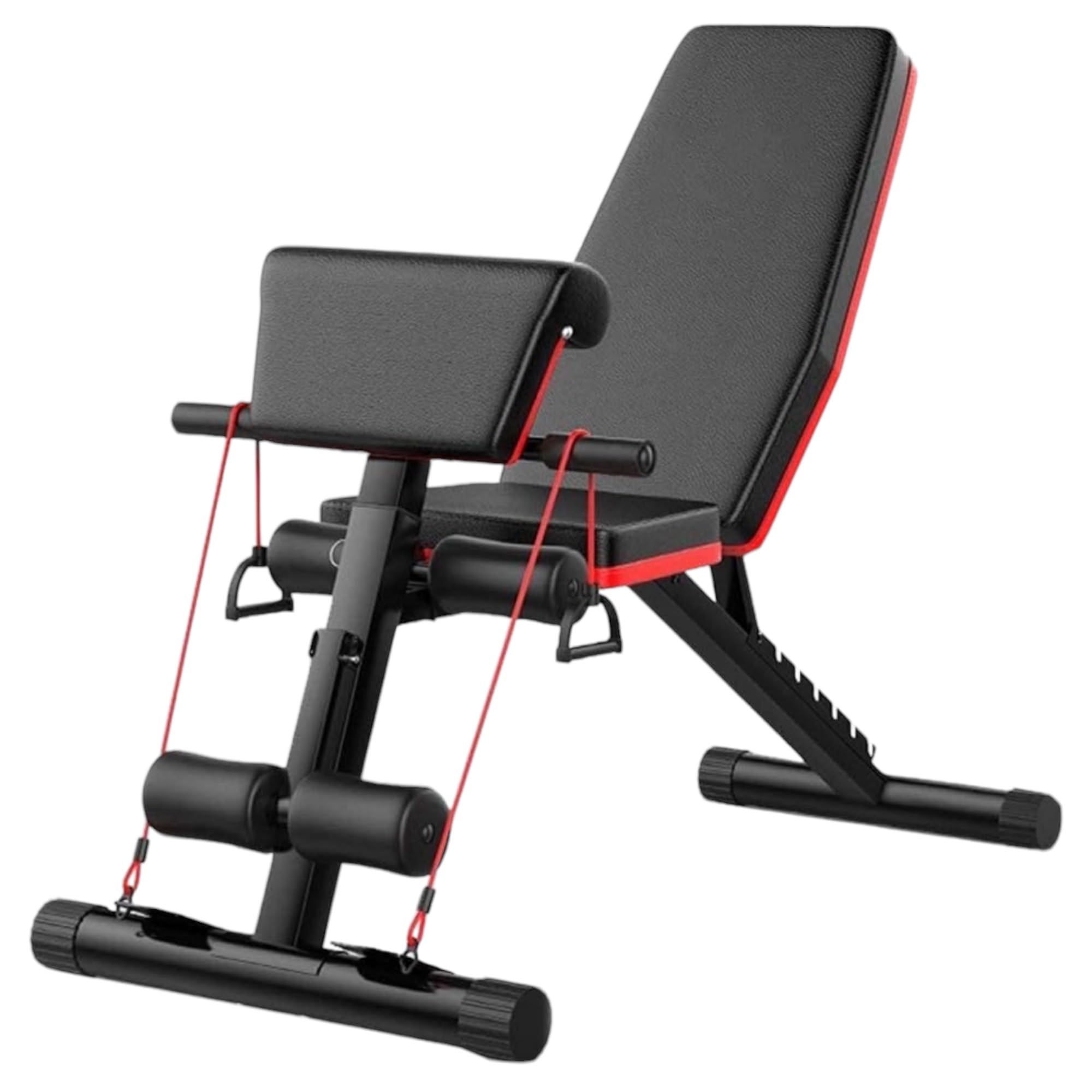 Banco de Mancuerna Plegable Inclinable Banco de Pesas Musculación Multifuncional para Entrenamiento Completo Máquina de Fitness Gimnasio Hogar