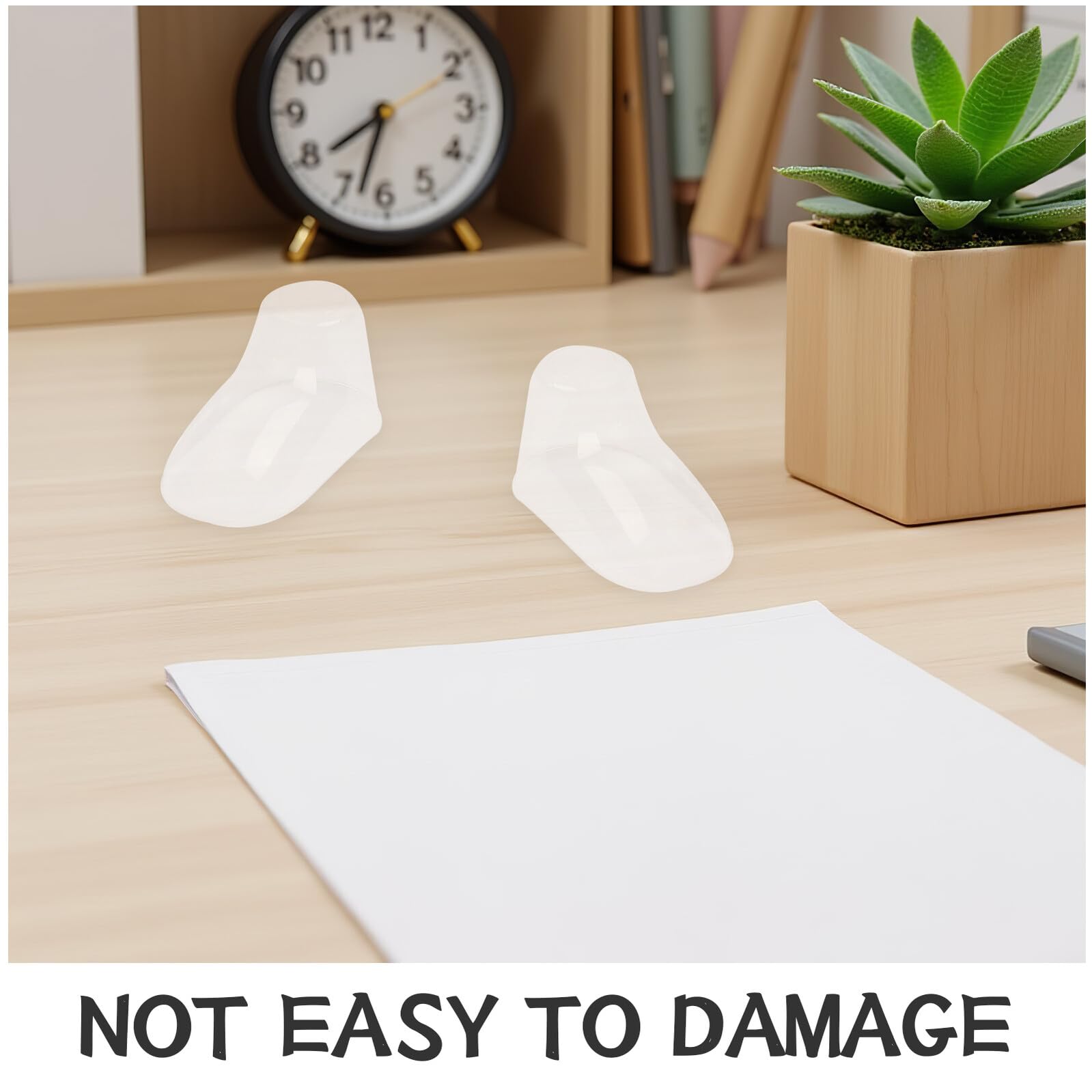 BESTYASH 100 Stück Kunststoff Schuhstützen für Kleinkinder 9cm Transparente Babysocken Fußformen Sockenhalter Zur Schuhform Erhaltung und Präsentation