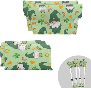 Crutch Pads Green Dwarf Crutches Padding Crutch Pads for Armpits and Hand Grips Comfortable Cushions for Adult St. Patricks Day Decorations