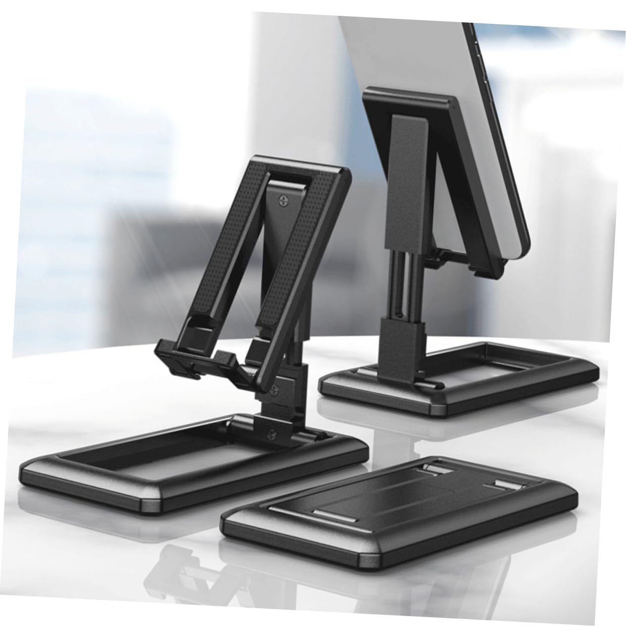 Supporto Per Cellulare Regolabile Pieghevole - Base In ABS Per Tavolo, 4 Colori - Foto 8