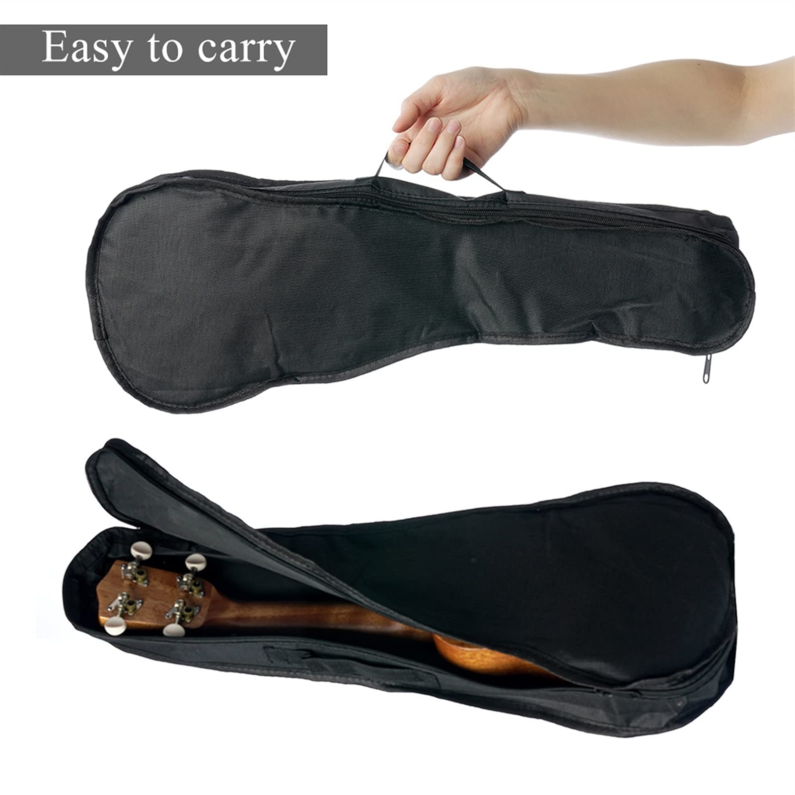 Ukulele koncertowe Początkujący Ukulele 21- calowy Ukeleles Mini Gitara Instrument Muzyczny Drewno Litego Drewno Z String Capo Thumb Pasek Dla Początkujących