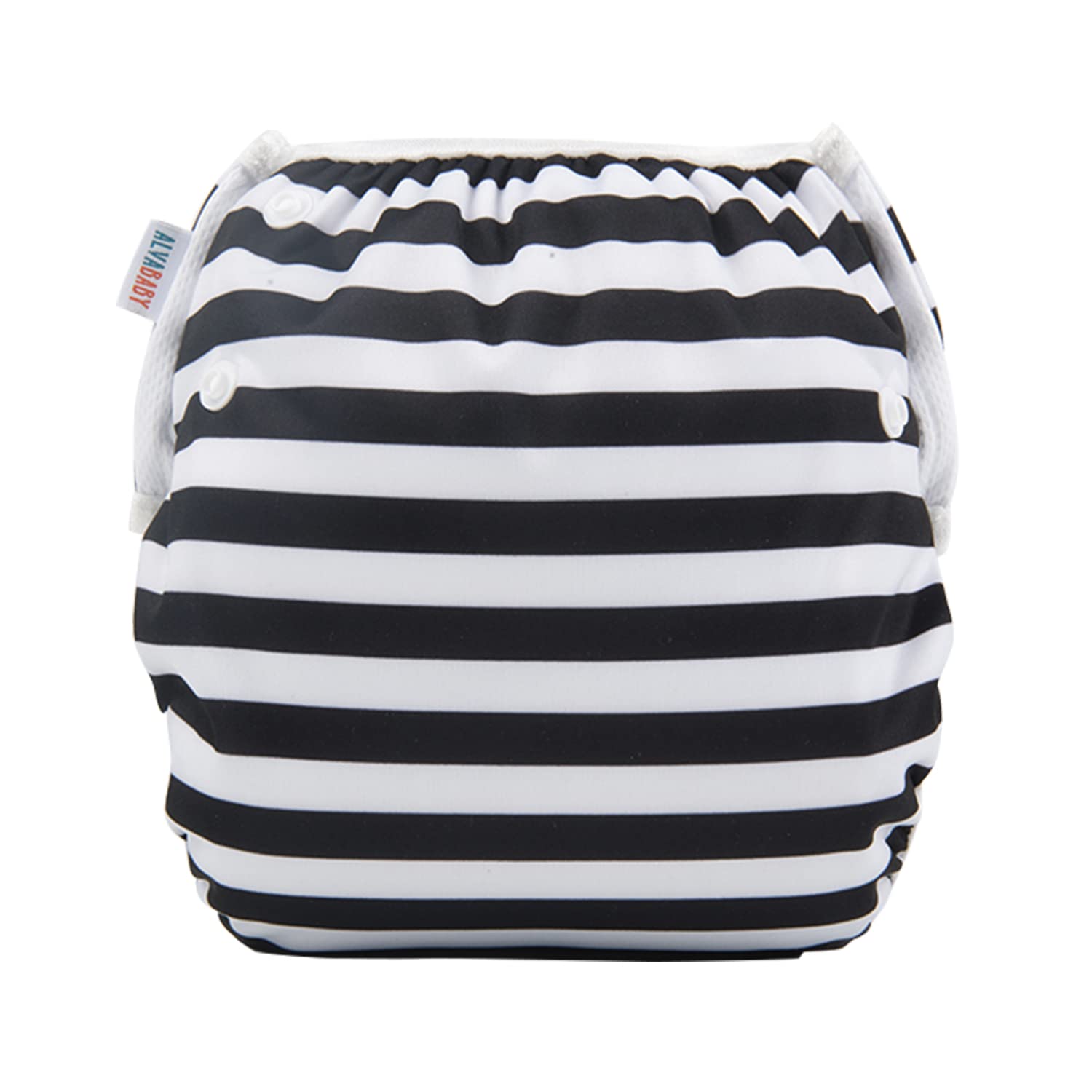 ALVABABY Nuoto Pannolini 3 pz Snap One Size Riutilizzabile Regolabile 0-2 Anni