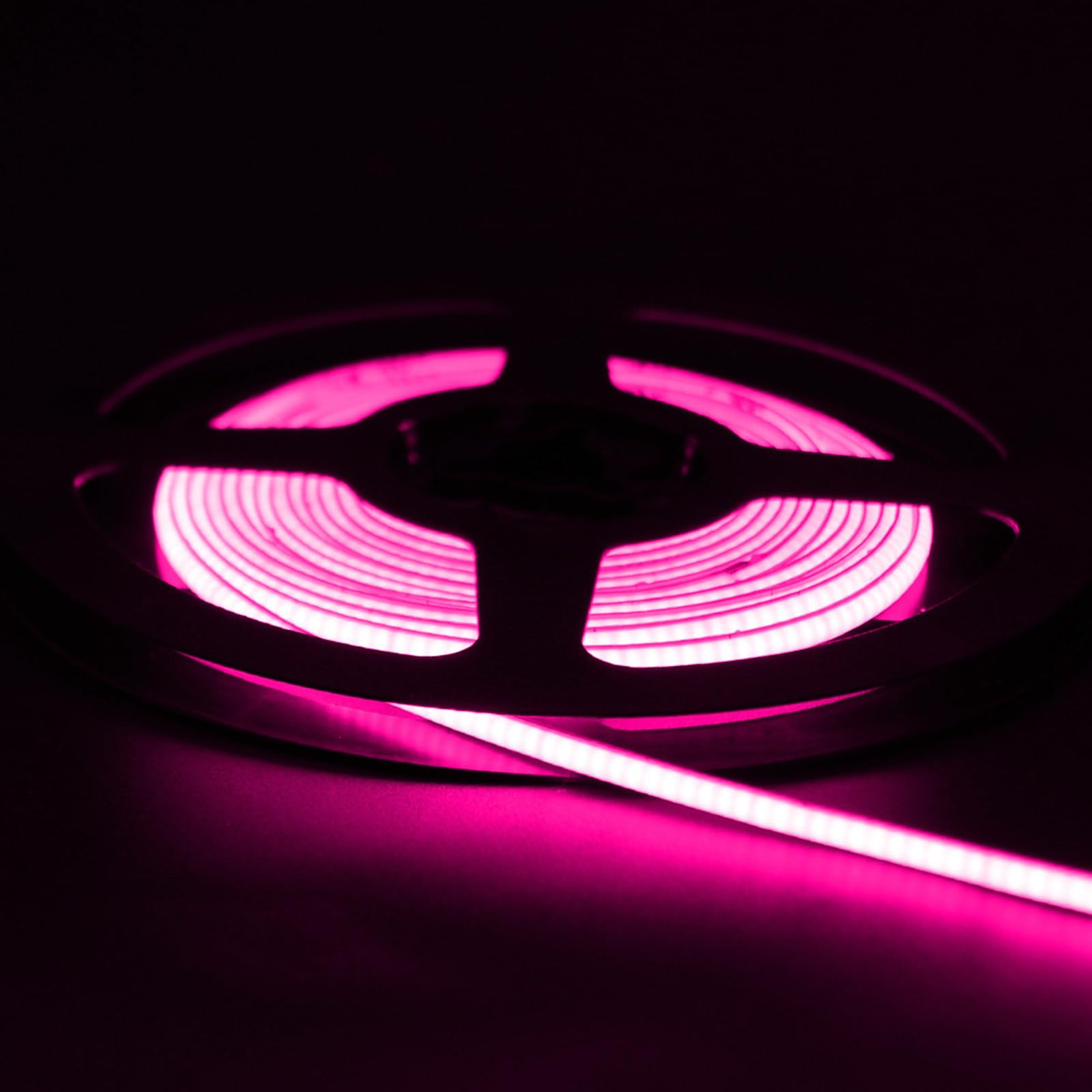 Bande lumineuse Led auto-adhésive, basse tension 4mm, 24V, 480, 5M, décoration de bureau, télévision, illumine uniformément,Pink
