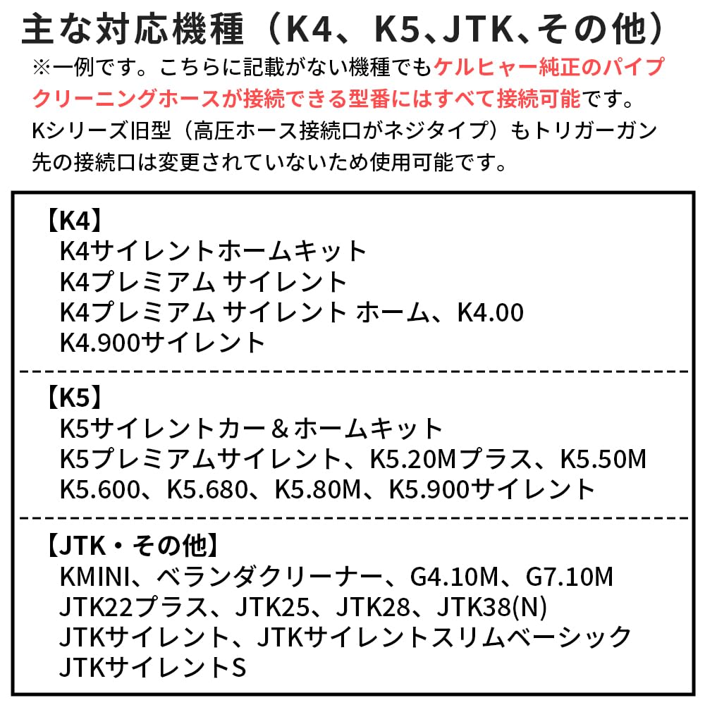 Amazon.co.jp: ケルヒャーKシリーズ高圧洗浄機互換 プロ仕様 洗管
