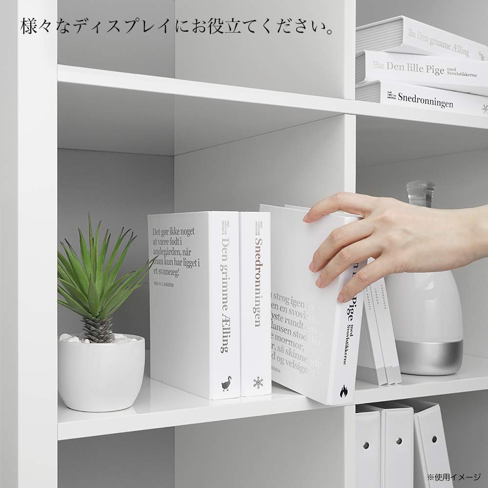   シルバー & デザイン　本　書籍 Amazon.co.jp: mon・o・tone 白×シルバーのダミーブック3個