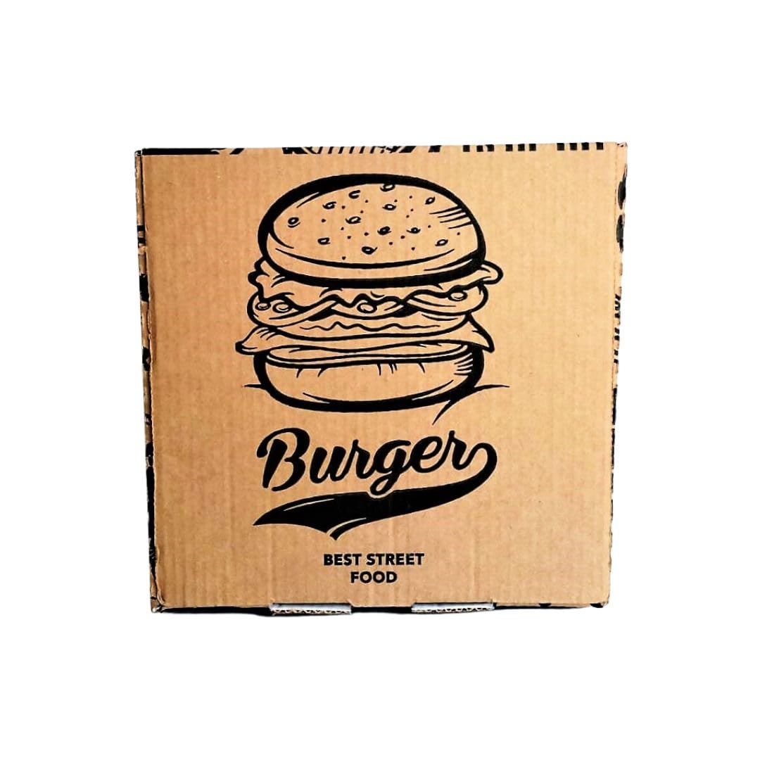 RFD Box Burger Contenitore hamburger 16x16 cm 12H 200 Pezzi Avana - Contenitore per alimenti Usa e Getta