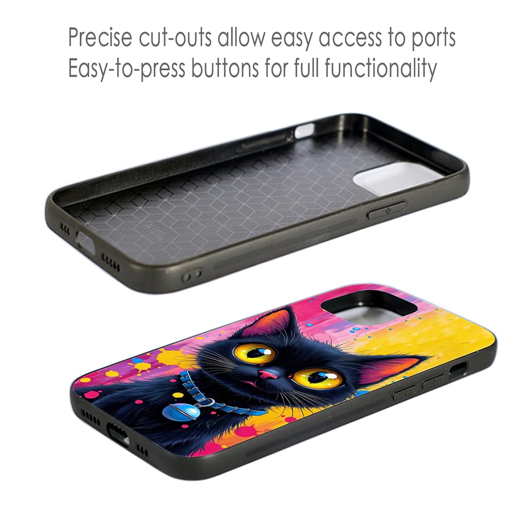 Sinyunron Custodia Compatibile con Huawei Nova 7 5G Cover Antiurto e Anti- Graffio, Posteriore Con Stampa Estetica Motivo+1×Braccialetto Colorato,Gatto 01