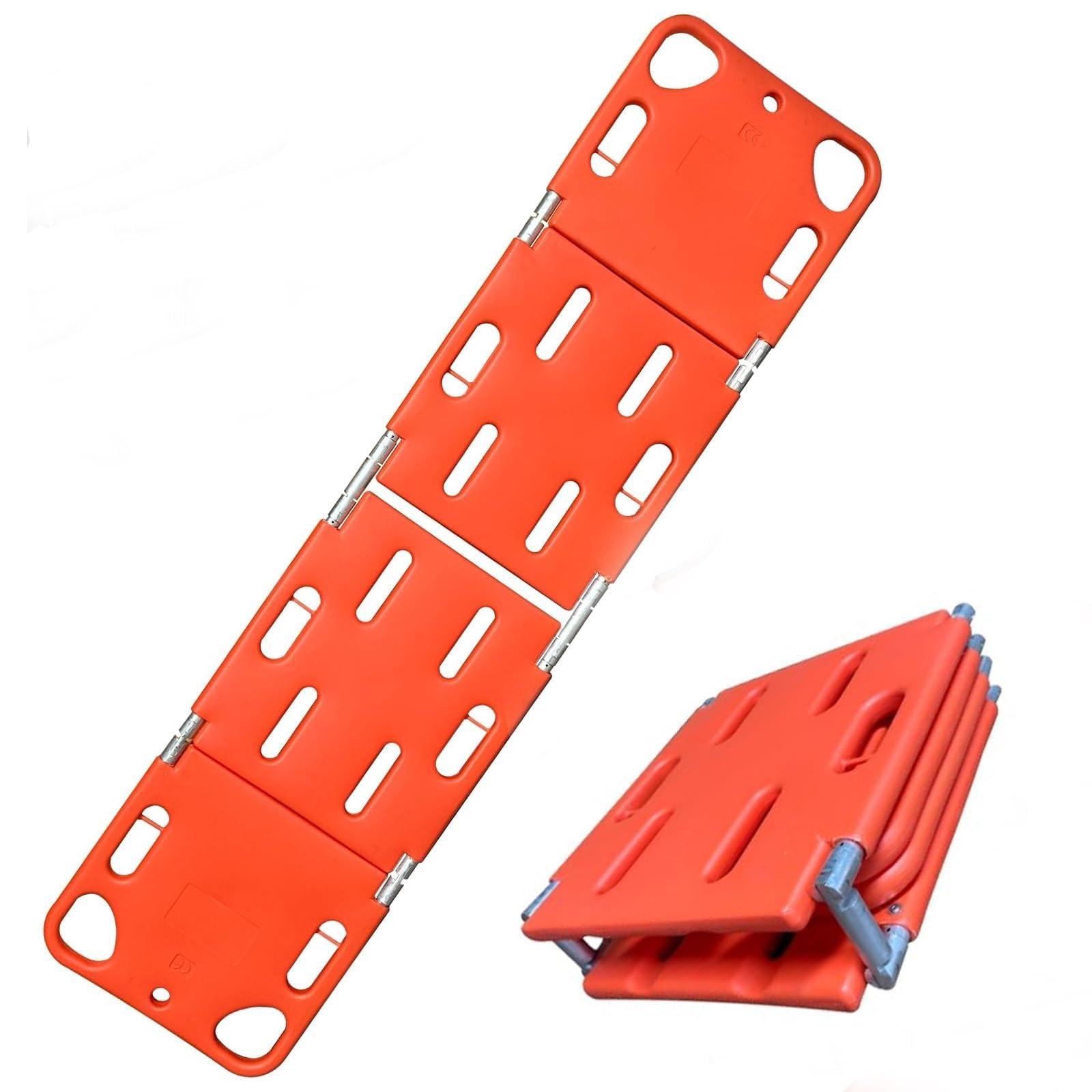 Tabla espinal de rescate de emergencia, Camilla médica plegable, Camilla portátil para salvar vidas con cinturón de seguridad, Tabla de respaldo para primeros aux, Four Fold