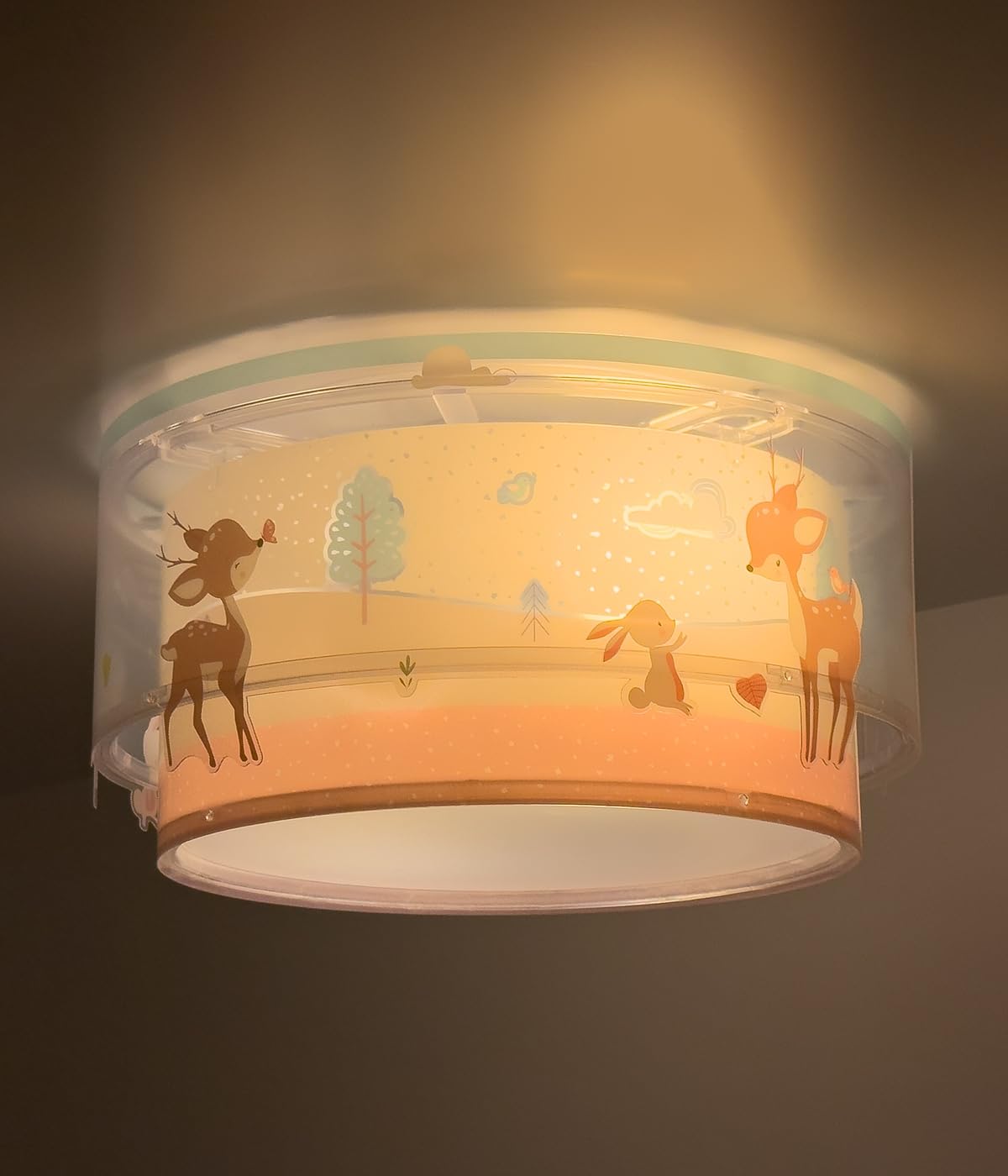 Dalber Kinder Deckenlampe Loving Deer Reh Rosa 61276M