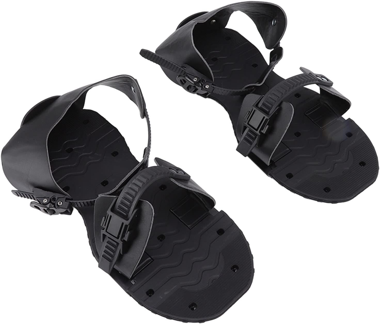 Garden Spike ls, Lawn Aerator Shoes with 26 Spikes, Manual G Aerator Tool for Yard and Garden, PU l with for Attachment to Any Shoes, Black