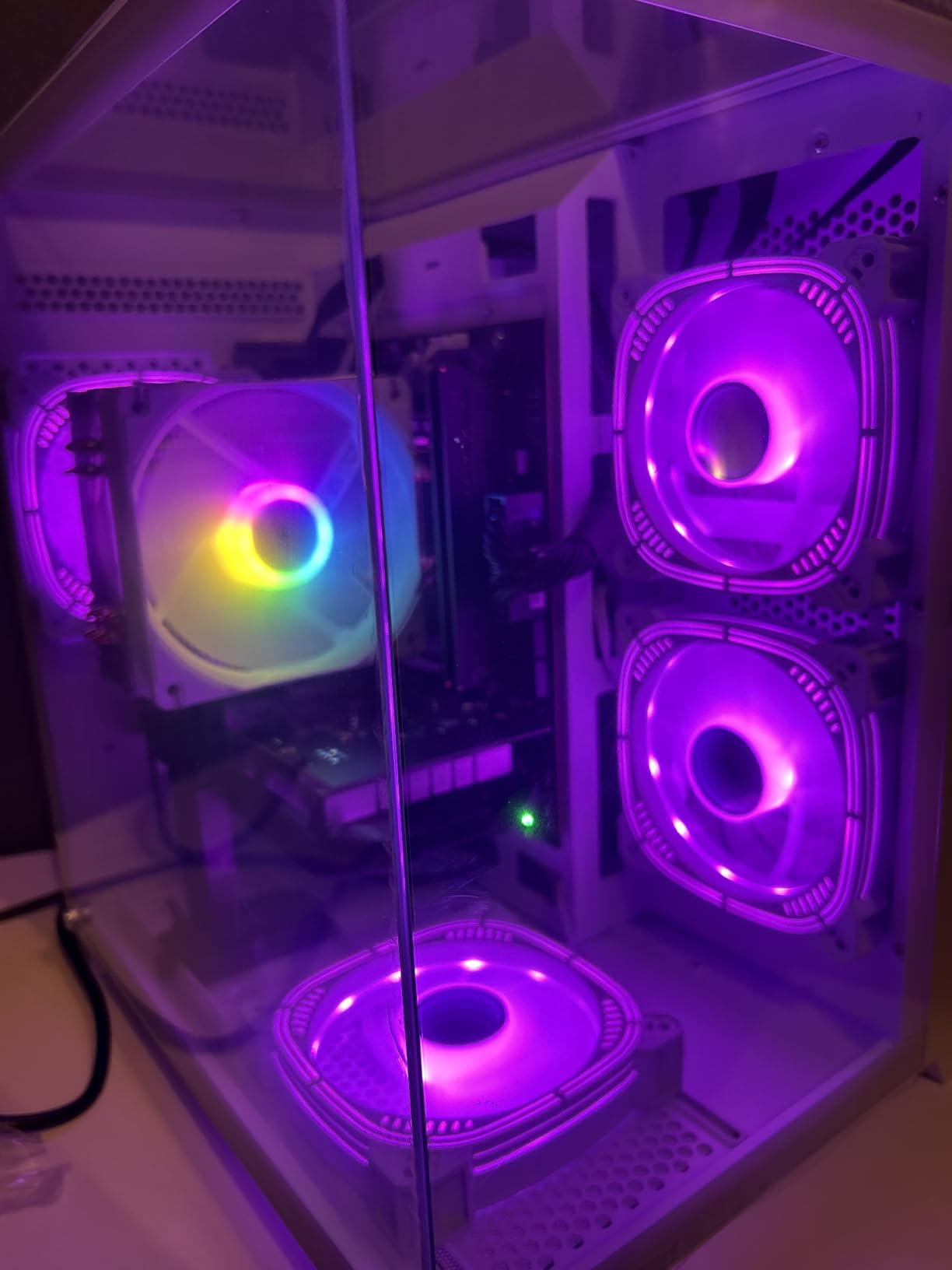 LXZ Gaming PC Desktop Ryzen 7 8700F | 32GB DDR5 RAM | GeForce RTX 5060 8GB | High-Performance Gaming & Design Computer, Black Tower PC