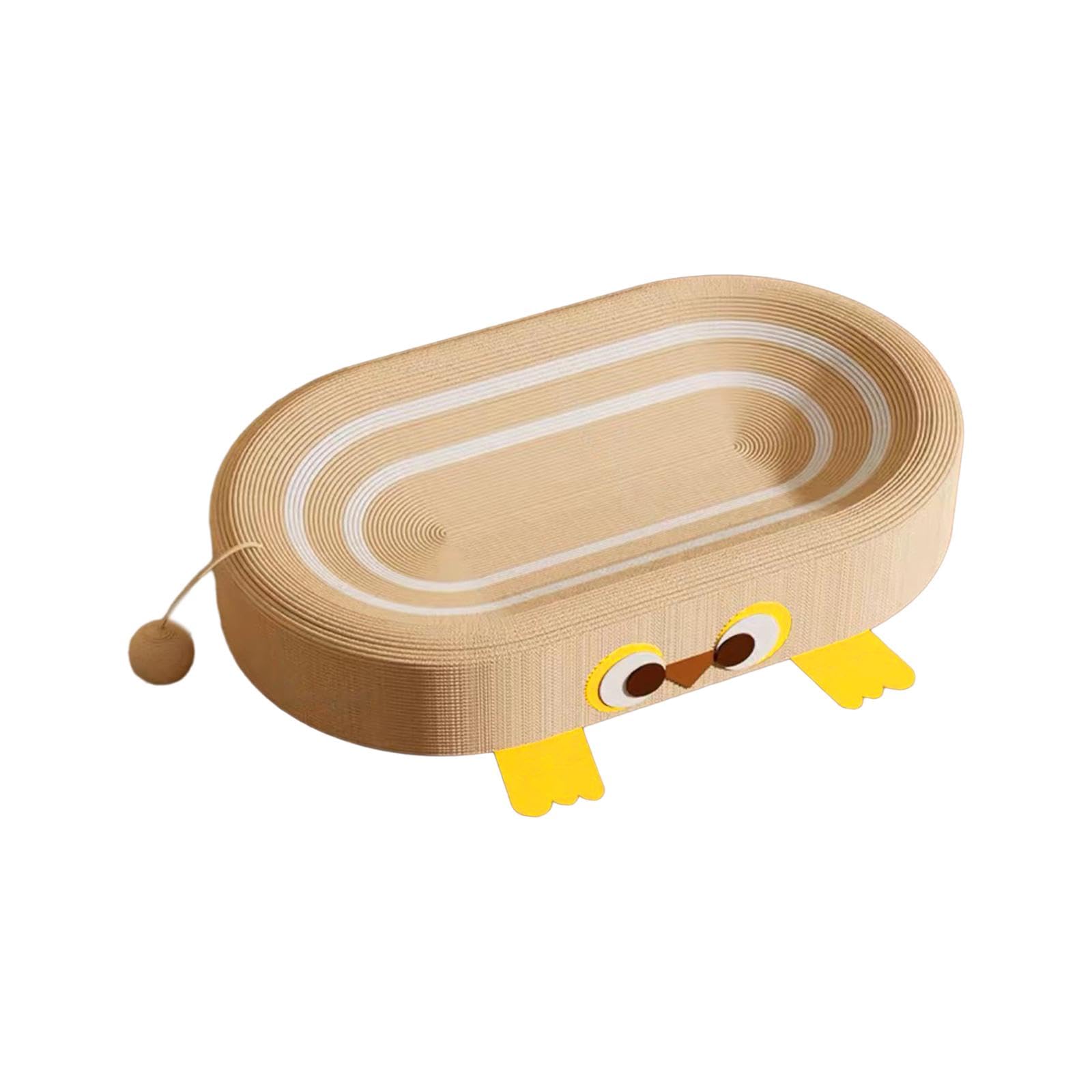 Cama rascadora para Gatos de sisal, Tabla rascadora para Gatos, Almohadilla para rascar para Gatos medianos y Grandes, 1 Pelota de Juego