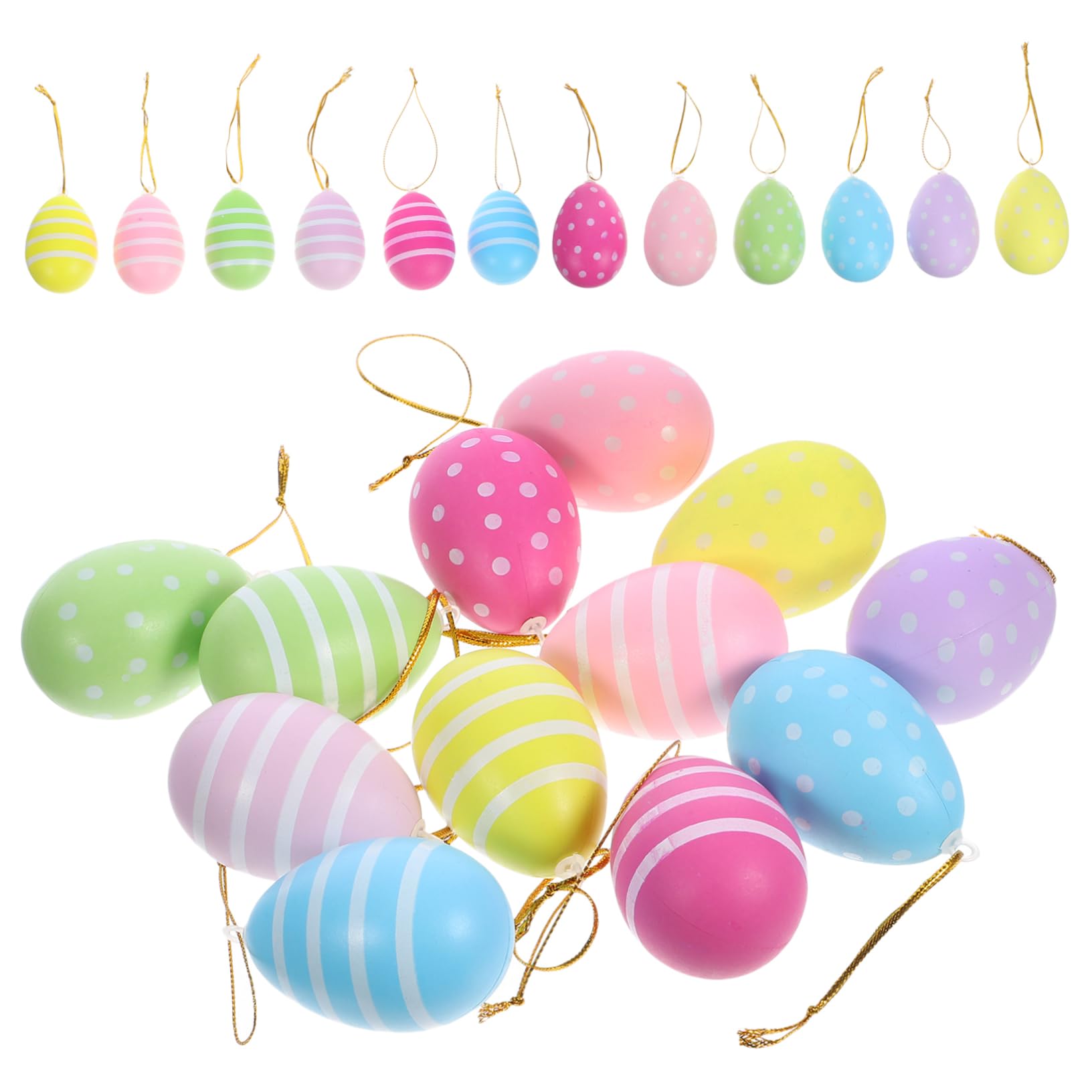 Cabilock 4 Sätze Ostereier Plastikenten Easter 0stergeschenke Frühlingsdekoration Egg Maging Exquisite Osterdekorationen Zum Aufhängen Ostern Hängende Dekore Ei-Ornamente Stück * 4