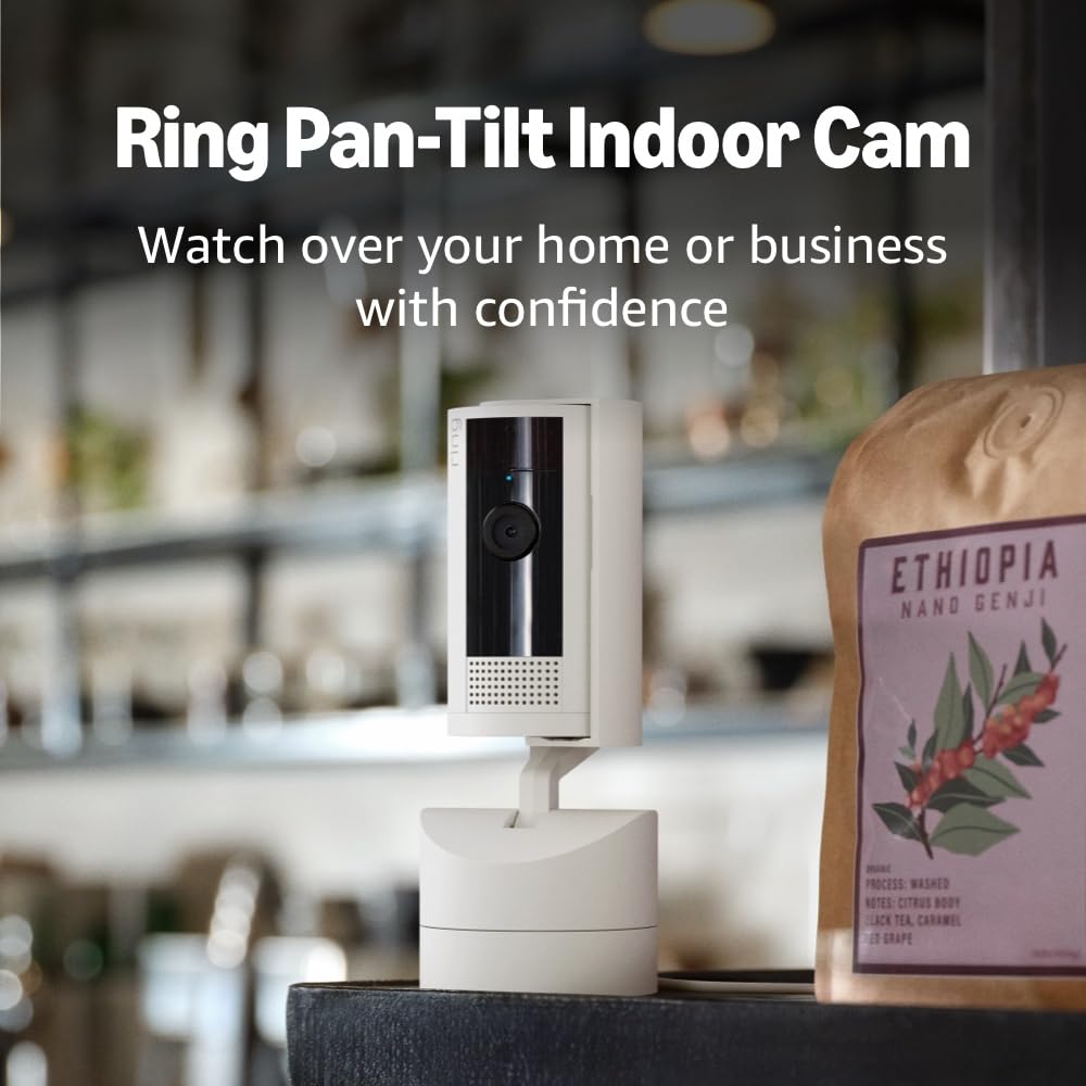 Ring Pan-Tilt Indoor Cam (newest model), See all around...