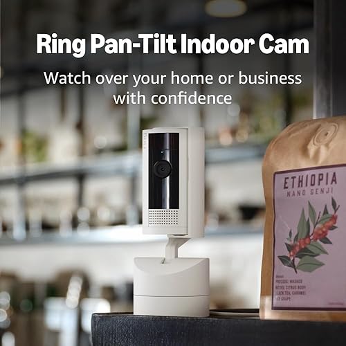 Cámara para interiores con movimiento Ring ve lo que pasa en tu casa o negocio con cobertura de 360, video HD y comunicación bidireccional (modelo