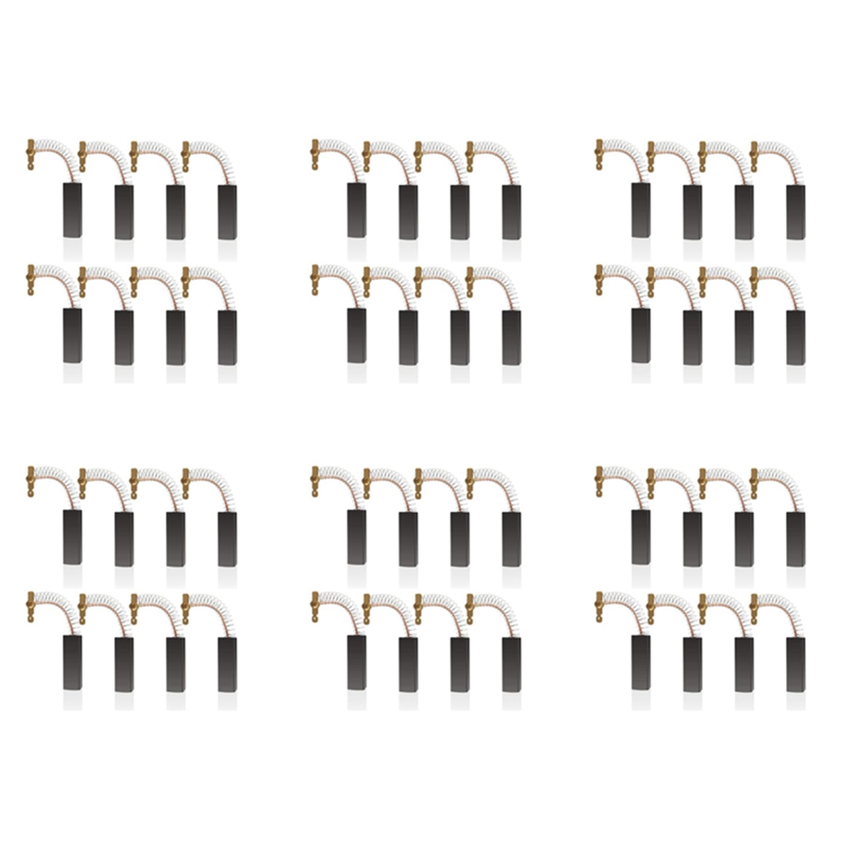 Cepillos de carbón para lavadora de alta conductividad pack 48 unidades motor 154740