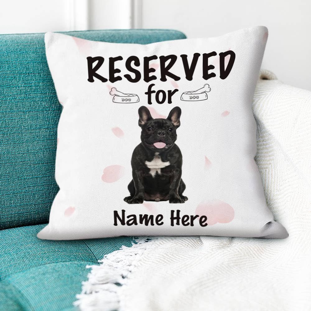 Funny Great Dane Dog Throw Pillow Cover – 16x16 Inch Black Plaid, Personalized Pet Lover Home Decor