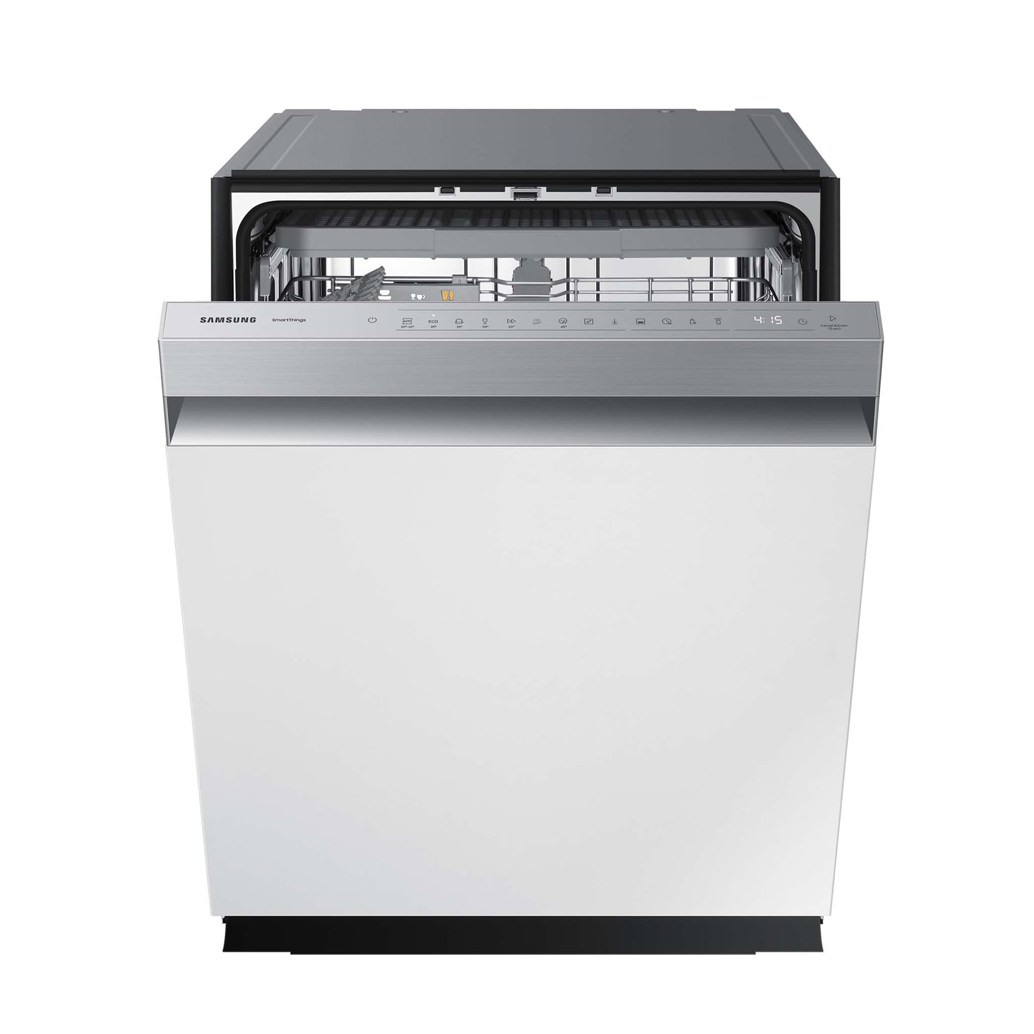 Samsung Unterbau-Geschirrspüler, 60 cm, Teilintegrierbar, EEK : C, 14 Maßgedecke, 9,2 l Wasserverbrauch, WaterJet Clean, SmartThings AI Energy Mode, 42 dB(A), Weiß, DW60BG750SSLET