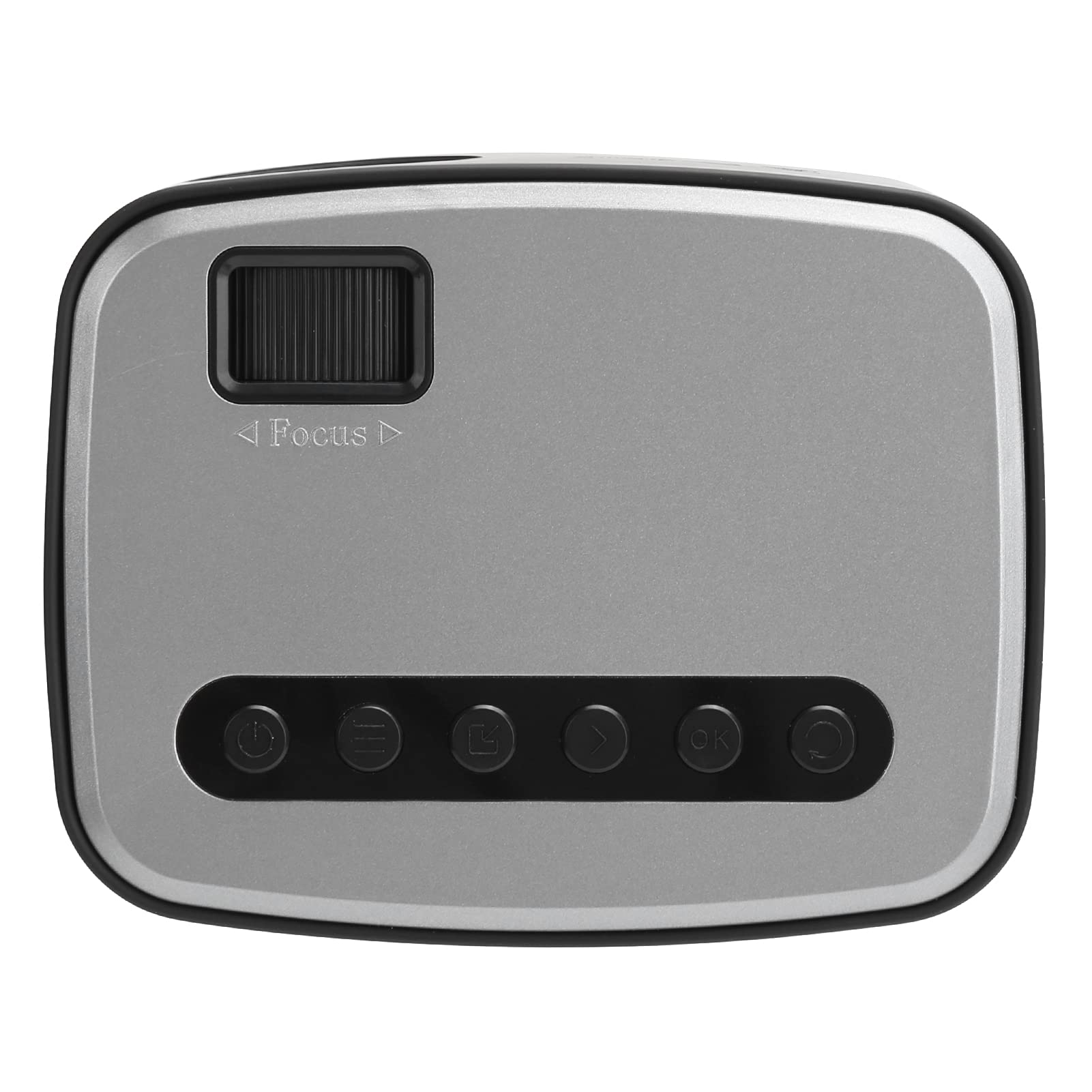 Videoproiettore 1920x1080p Portatile, Mini Proiettore Home Theater HD con Luce LED per Smartphone/PC/TVBox/Laptop / (Spina europea 100‑240 V)