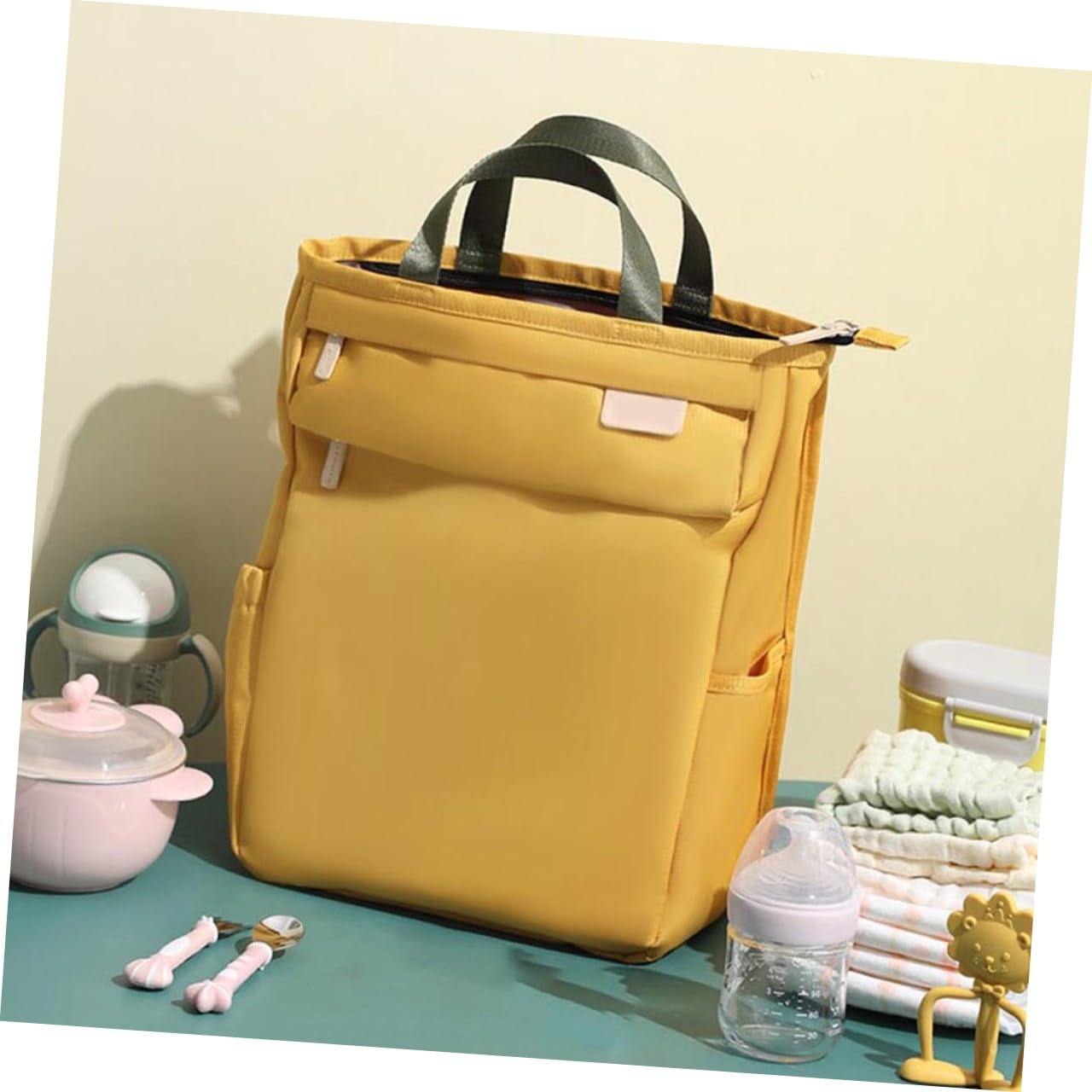 Wickeltasche Mit Großem Fassungsvermögen Robust Und Langlebig Für Schnalle Zum Befestigen Am Kinderwagen Für Windeln Spielzeug Und Babyartikel