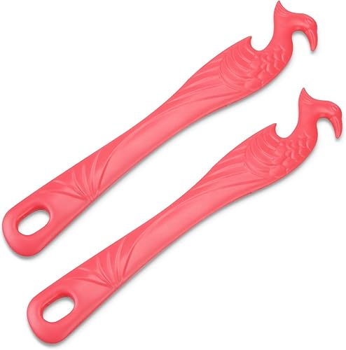 Herramienta de empuje para hornos de 2 unidades de herramientas de extracción de estante de horno (11 pulgadas), extractores de estante de horno con