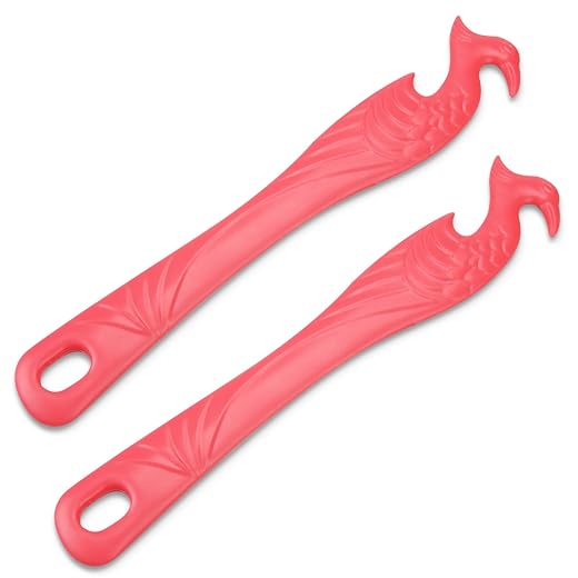 Oven Rack Push Pull Tool 2-Pack oven rack puller push pull stick tool(11 Inch), oven rack pullers with longer handle suitable for oven, toaster oven, air fryer, toaster oven (2, Pink)