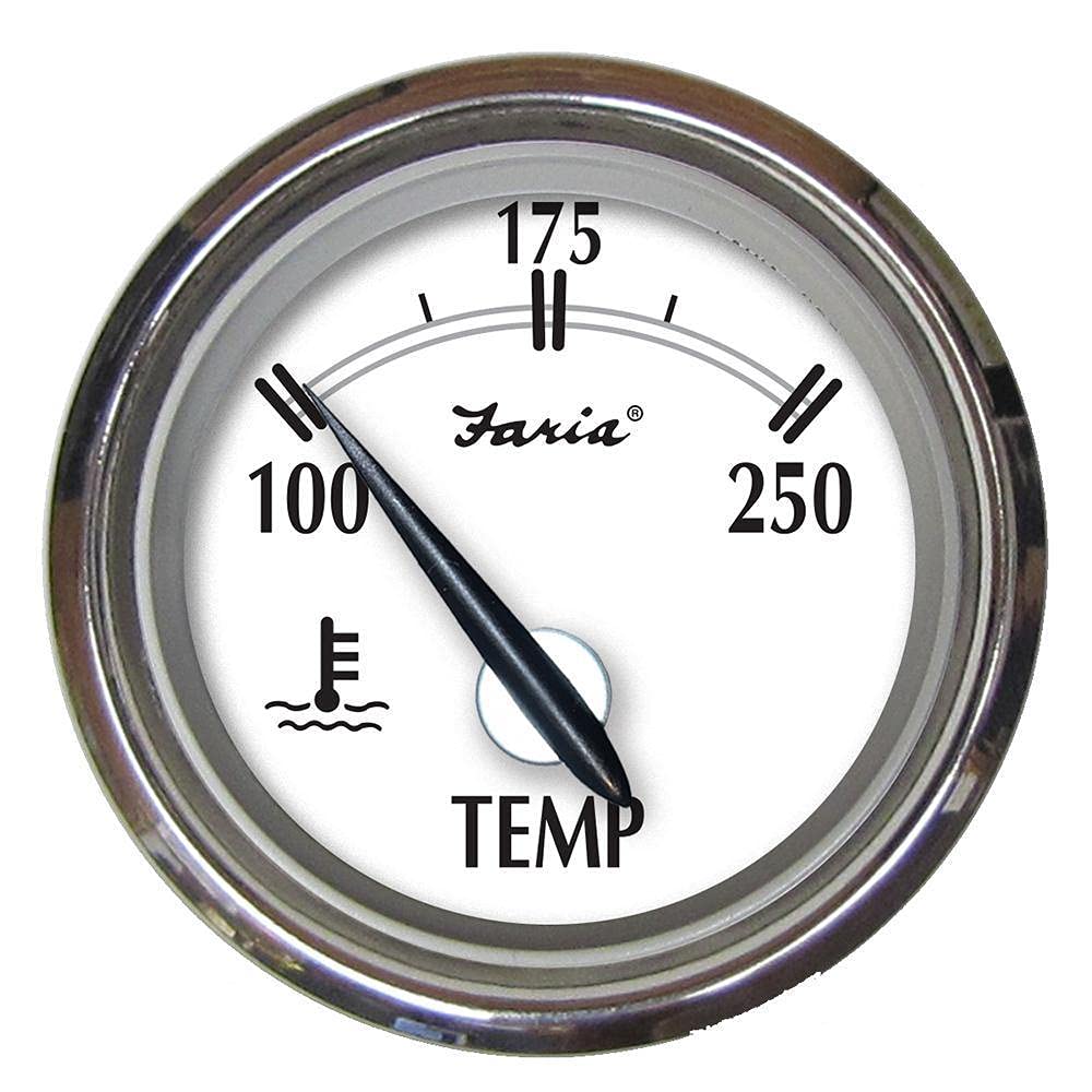Faria Beede InstrumentsNewport SS 2 Water Temperature Gauge - 25002