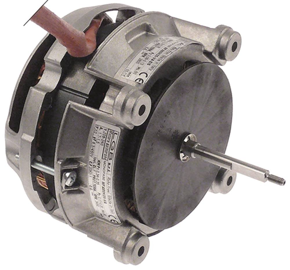 Moteur de ventilateur MFA80 2800/3450 tr/min D1 8 mm 60 Hz Vitesse 2 M5 Longueur 98 mm L1 98 mm L2 71 mm 0,19-0,26/0,34-0,35 kW 1 phase