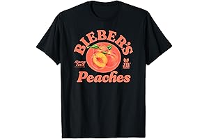 Drew Justin Bieber Peaches Signature Black Tee