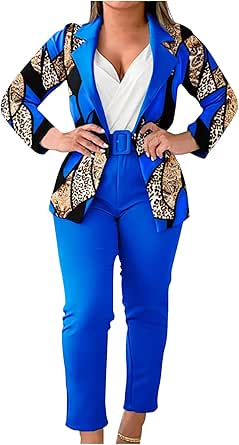 Tailleur Donna Elegante Due Pezzi - Blazer E Pantaloni Per Ufficio, Cerimonie, Taglie Forti - Foto 10