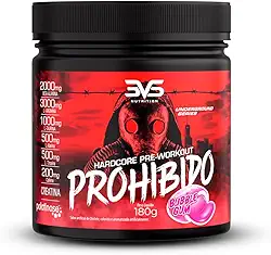3VS Nutrition Pré Treino Prohibido 180g Sabor Chiclete