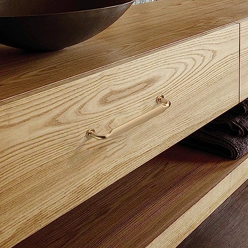 Asidrama 10 Pack 5 Inch(128mm) Brushed Brass Kitchen Cabinet Handles, Cabinet Pulls Kitchen Cabinet Hardware for Cupboard Drawer Pulls by Asidrama - Image 3
