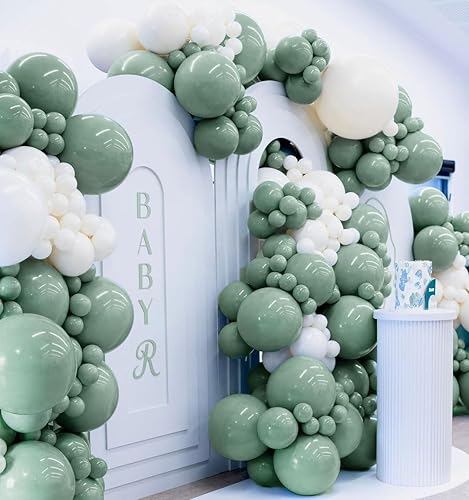 Vista 43 de Guirnalda de globos de color rosa pastel de doble relleno, globos de látex rosa claro, diferentes tamaños, 18/12/5 pulgadas, kit de globos de Rosa