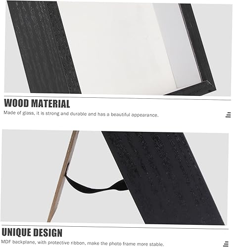 Miniatura 4 de IMIKEYA Elegante foto espécimen marco vidrio titular negro final para el café casero dic