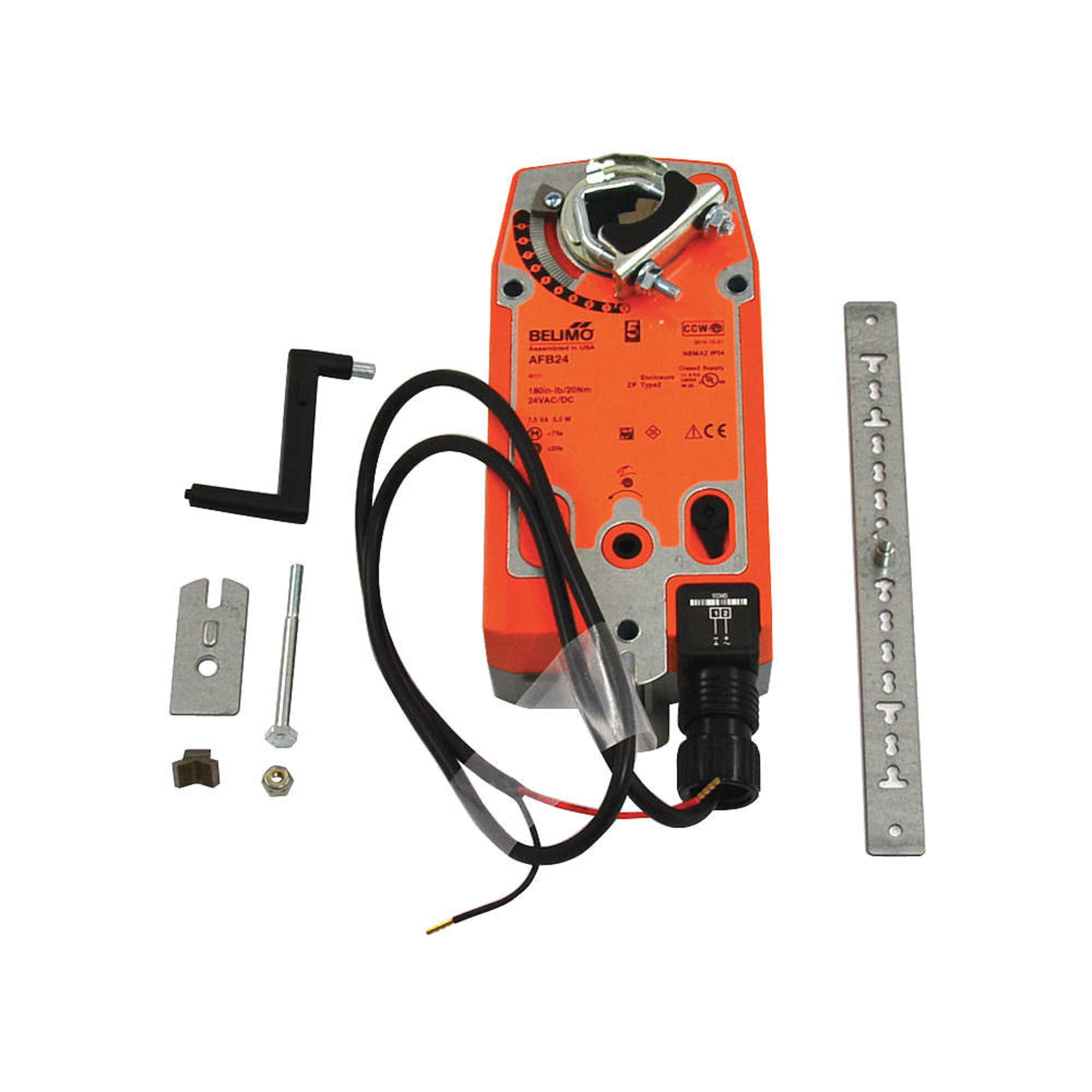 Belimo AFB24-S Damper Actuator, On/Off, Spring Return, 24 Vac/Dc