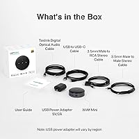 Vista 9 de WiiM Mini AirPlay 2 - Streamer de audio inalámbrico, estéreo multihabitación, preamplificador, funciona con asistentes de voz Alexa y Siri