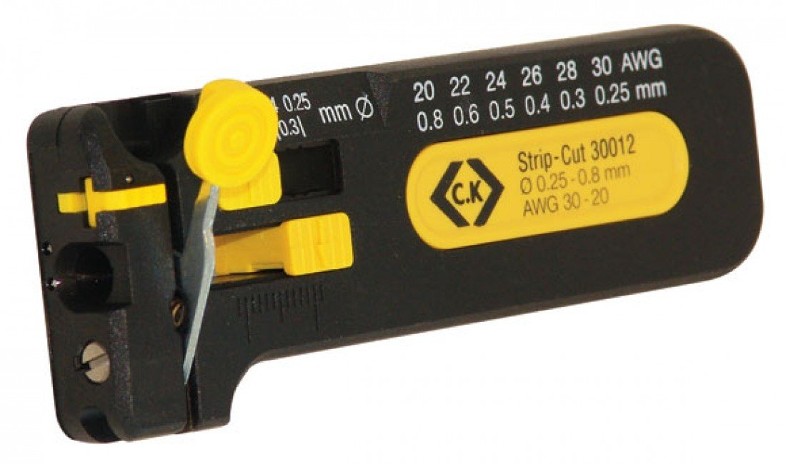 C.k Black, Yellow Best Price Square Micro Wire Stripper, 0.25-0.8Mm 330012 By Ck Tools