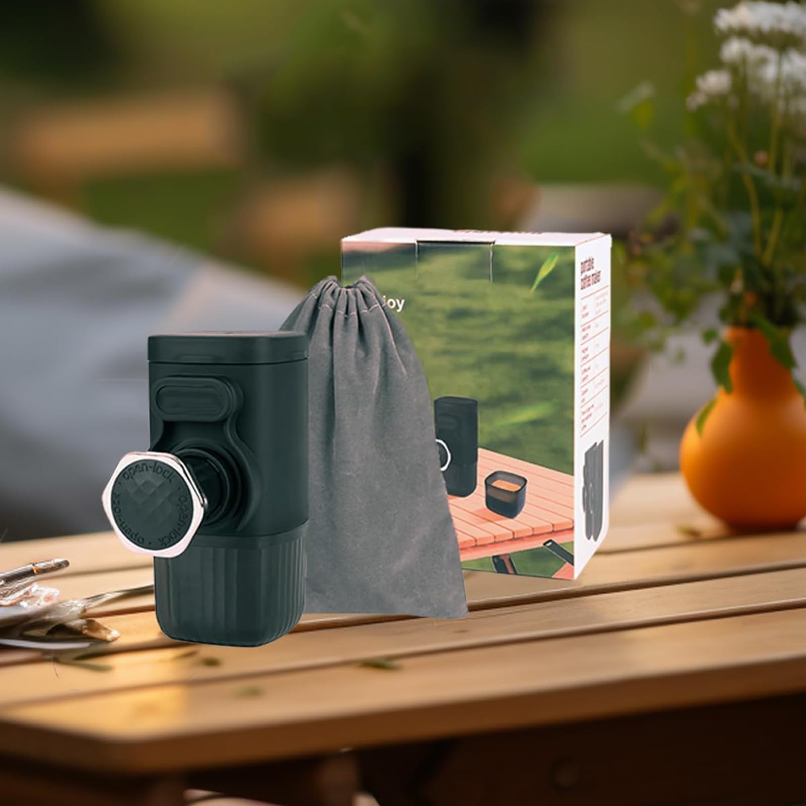 Bombas manuales de acero inoxidable para prensar café espressos para cápsulas de cerveza caseras al aire libre y prensa de café molido