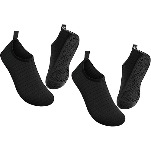 Metog Men Women Water Shoes Quick-Dry Aqua Socks Barefoot Slip-on for Beach Swim Sport Surf Yoga Exercise