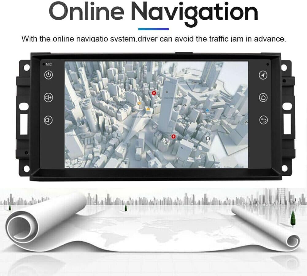 forAndroid Double Din Car Stereo Radio 7 Inch Touch Screenfor Dodge Avenger(2008-2014) forAndroid 12 System, Wireless for CarPlay & forAndroid Auto, GPS Navigation & Bluetooth, 2GB + 32GB