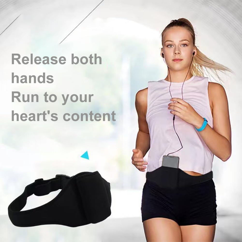 Mic Belt, Microphone Belt, Microphone Belt Pouch, Microphone Belt Holder, Microphone Pouch Carrier Holder, Mic Carrier Belt, Adjustable for Fitness Instructors Theater Speakers Public Speaking,Black - Image 3