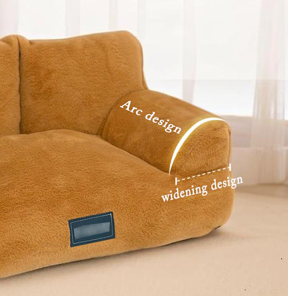 Sofá de Felpa Esponjosa para Gatos y Perros Cama Ortopédica Calmante para Mascotas, Cojín de Dormir Lavable Extraíble Sofá Antideslizante para Mascotas para Perros Pequeños y Medianos y Gatos