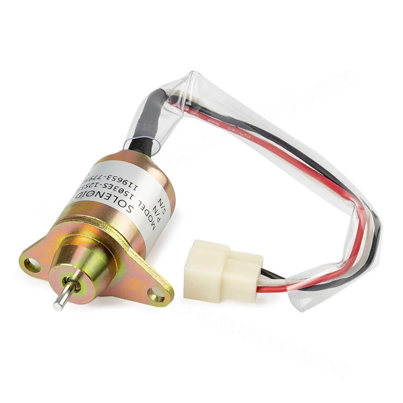 Solenoid Valve for Yanmar 119653-77950 Fuel Shut Off Solenoid Valve Fuel Stop Solenoid